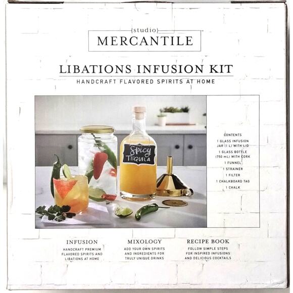 Studio Mercantile Libations Infusion Kit - Handcraft Flavored Spirits - Picture 3 of 4